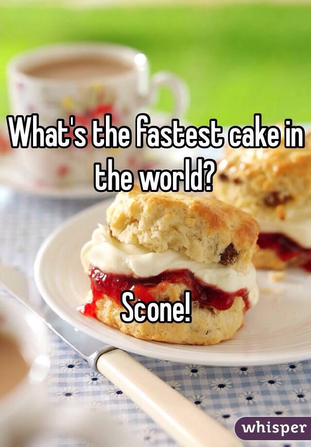 ce_creates's tweet photo. What's the fastest cake in the world? Scone! 😄 #Jokes  #NationalCreamTeaDay @Roddas_Cream http://t.co/xpxF5VVnRB