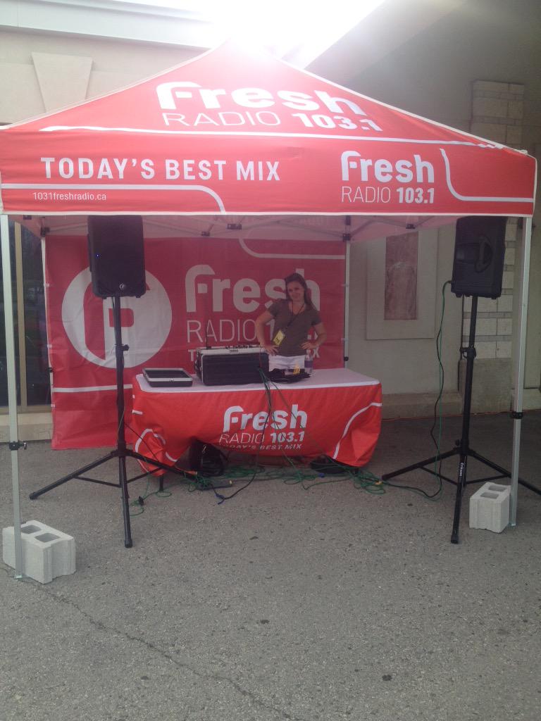 1031FreshRadio's tweet photo. Leeanne: We're live at the OPA Festival at the Hellenic Centre on Southdale! Come join us! http://t.co/X9KKAPGgGn