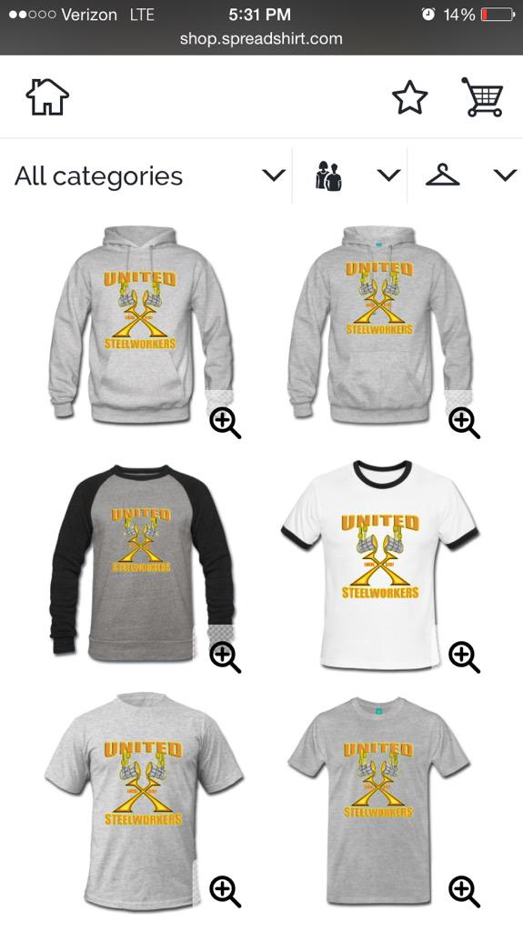 JoeMullinDesign's tweet photo. Check out this 'United Steel Workers' design: http://t.co/VqFfj8O9xR http://t.co/39CwP8mZ6m