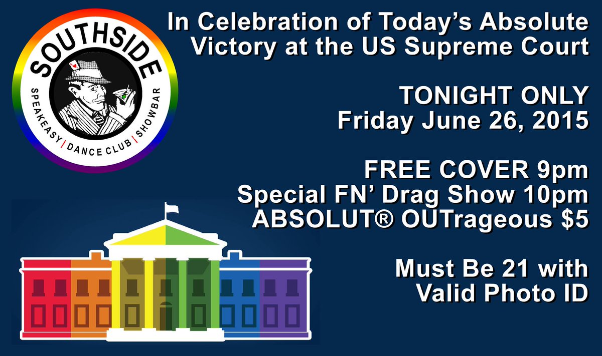 FabuLanzaa's tweet photo. Join me TONIGHT at @southsidespeak to celebrate #MarriageEquaility! #LoveWins #LoveIsLove! #FnDragTime at 10PM!! http://t.co/Q3943sV2i5