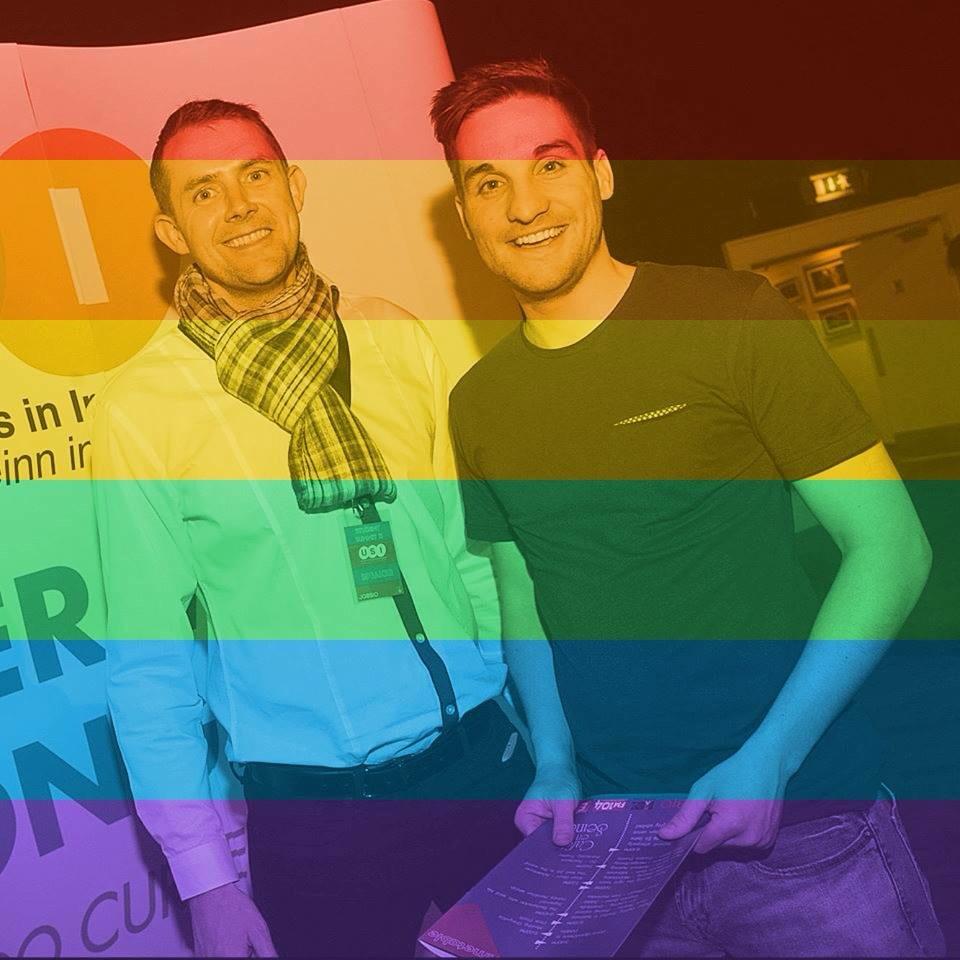 gregodonoghue's tweet photo. Brilliant idea from @facebook in support of #Pride .Myself &amp; @PatrickHWalsh at #StudentSummit15 http://t.co/AXAuhFlv74