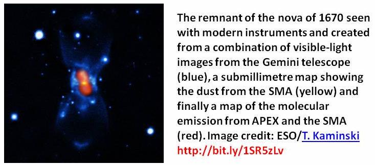 Sam6869's tweet image. Riddle of 1670 Nova bit.ly/1SR5zLv #GeminiTelescope #SubmillimeterArray #TMTScience #astronomy #science #Hilo