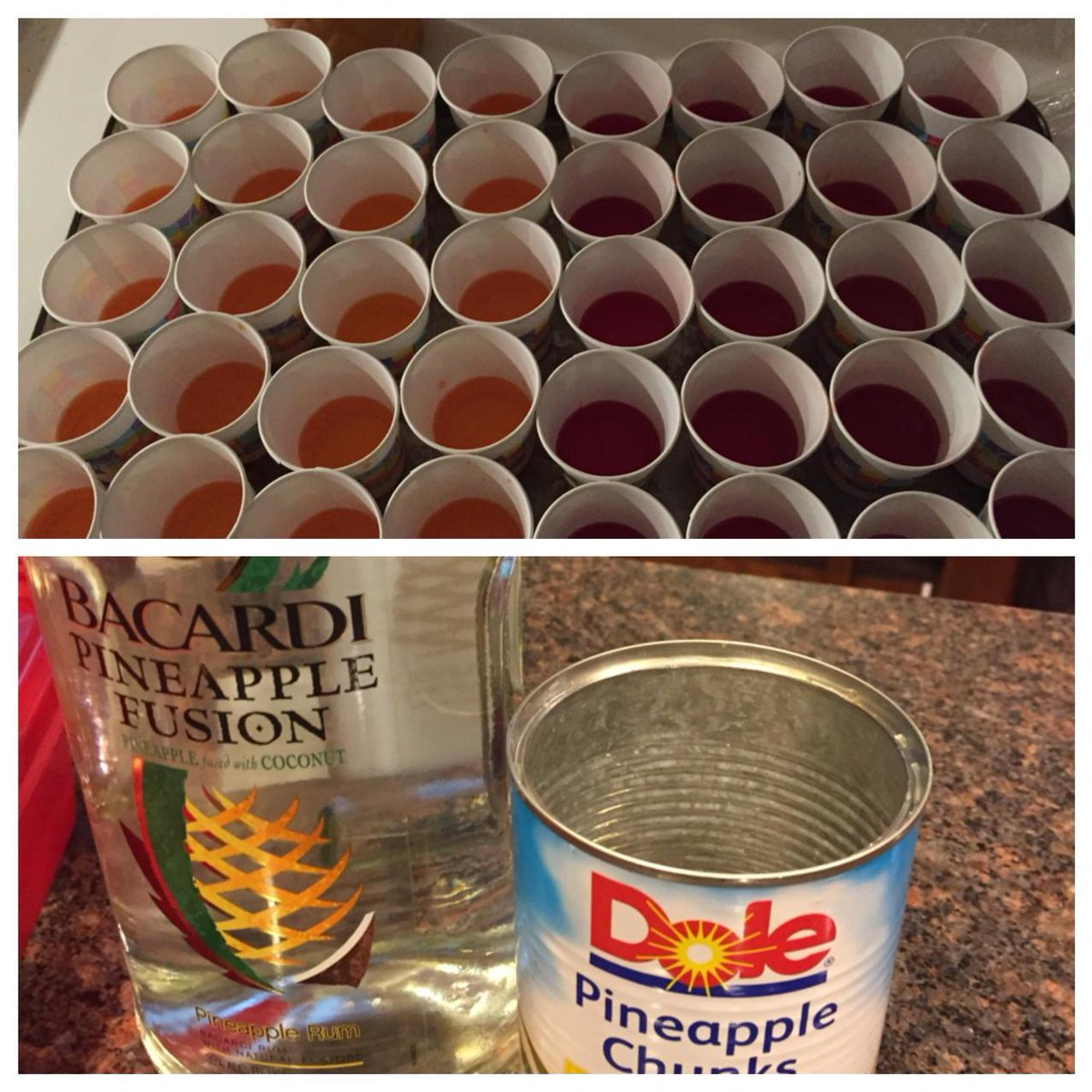 ellenvavra's tweet photo. #picstitch #makingappetizers #buffett #jelloshots #rumsoakedpineapples #cantwait http://t.co/ISRzW3NWh0