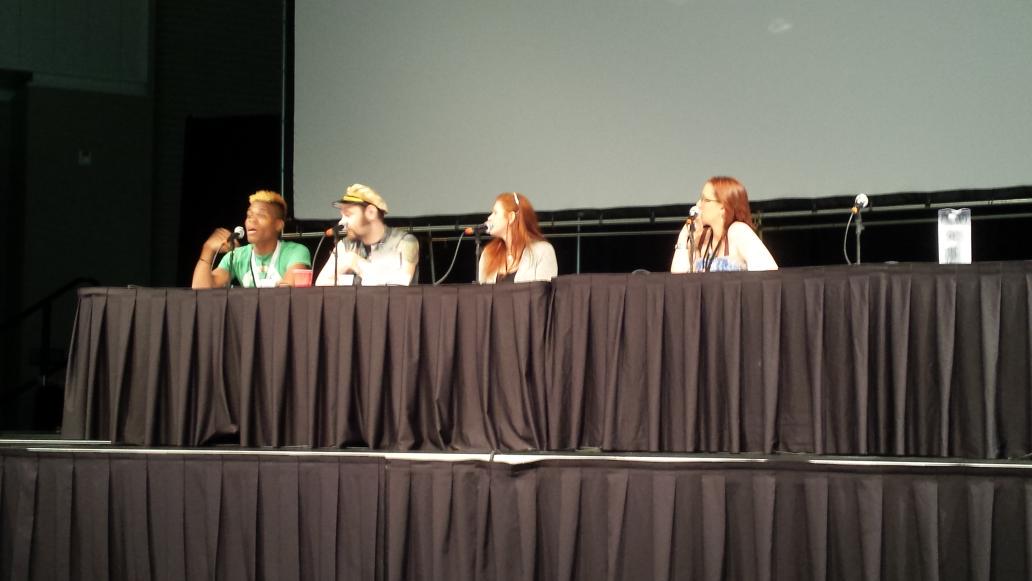 The FaceOff panel at #PopCon with mi amigo <a href="/GabLei/">Gabby Leithsceal</a> #Hellebration