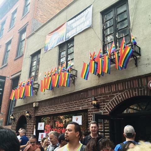 marcjacobs's tweet photo. Scenes from the Pride rally at @StonewallInn1 #LoveIsLove #LoveWins http://t.co/mXWjAt9b2t