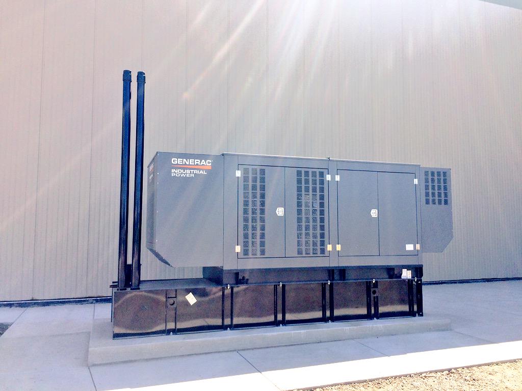 Delmaccio's tweet photo. @EnergySystemsWC great new @Generac generator installation for United Foods Project in Gilroy, CA. #poweringahead http://t.co/YCoelNS987