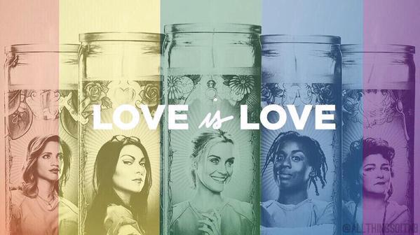 OlTNBLife's tweet photo. I'm proud to be a fan of a show which embraces equality. #LoveWins http://t.co/TZ7Uct3iMH