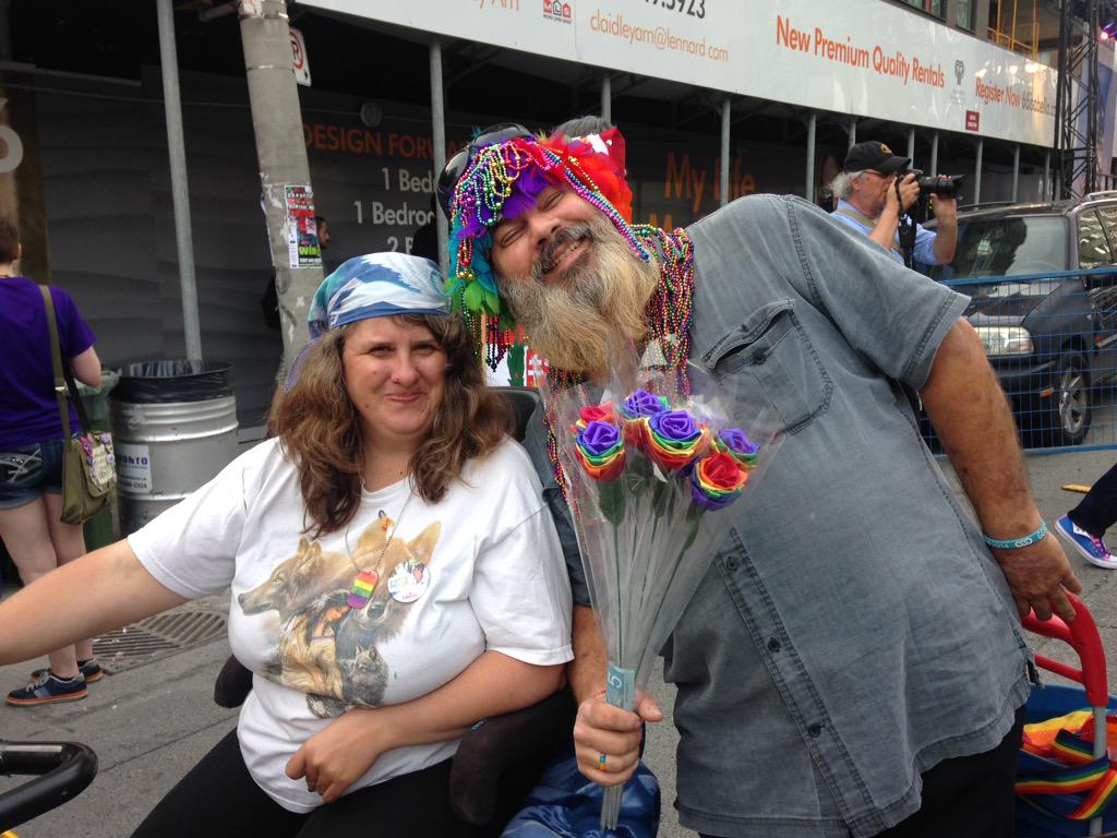 CityCristinaH's tweet photo. Sights from #transparade (well, the rally- parade starts soon) #PrideTO @CityNews http://t.co/KV8GQstztg