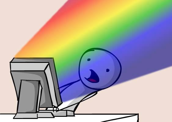 fezspencer's tweet photo. Every computer, phone and tablet device today #marriageequality #rainbowblast http://t.co/ZhKp0x3RcT