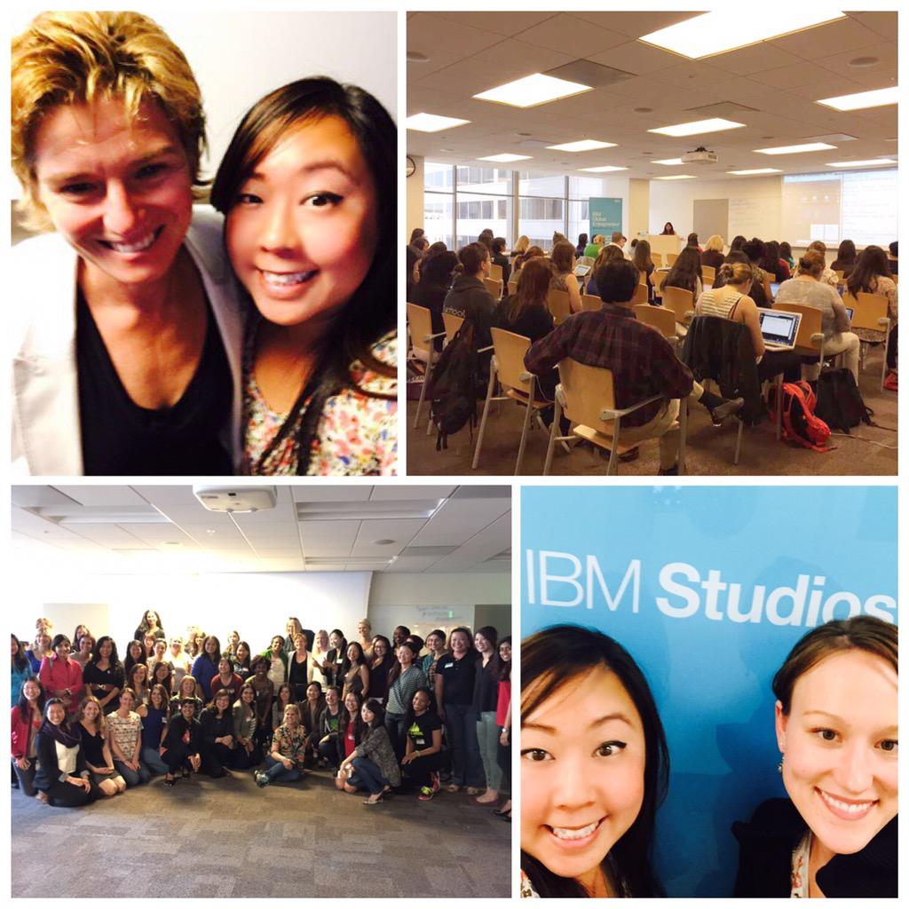 _michelelee_'s tweet photo. @ramonapierson @declara at #CDCampSV #womenintech #womeninSTEM #IBM @IBMBluemix http://t.co/g0SGzmDdgN