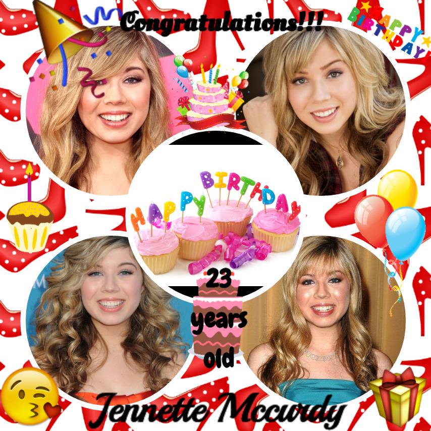 Happy Birthday!!! Jennette Mccurdy... Congratulations!!!... enjoy this day in your birthday :) ;) 