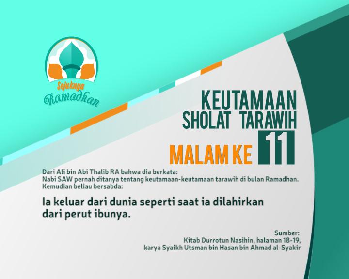 TV9NUsantara's tweet photo. keutamaan sholat tarawih malam ke 11
cc
@PPRMINU @ayomondok @MuktamarNU @ppmAswaja @ansor_jatim @nu_jatim @nu_online http://t.co/gUeNBsdI7R