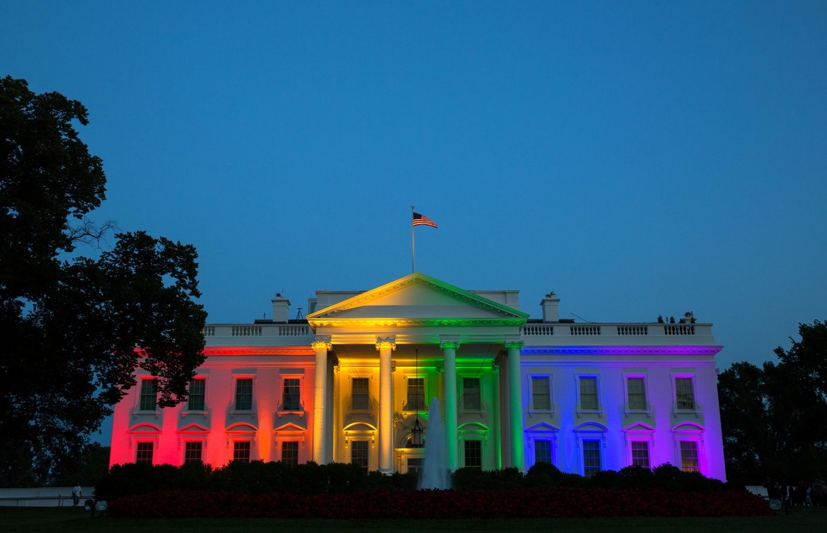 PeteSouza44's tweet photo. Tonight. #LoveWins http://t.co/JFqjibtLcD