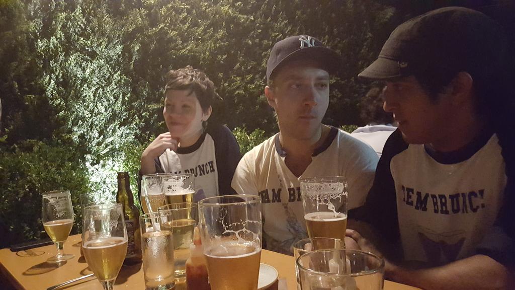 Team_Brunch's tweet photo. Victory beers at @Westendhallny. Great win today! @USATODAY we want our bat back!!! http://t.co/8mRrTCSCwj