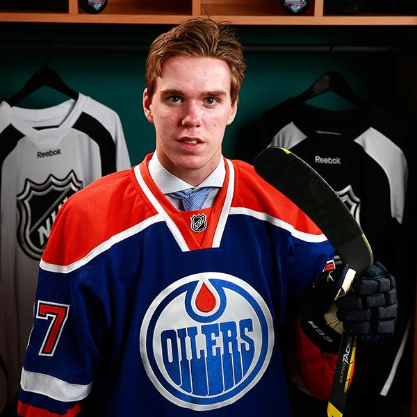 EdmontonOilers's tweet photo. Also, good news... @cmcdavid97 looks equally awesome in all three #Oilers jersey colours. #OilersDraft #NHLDraft http://t.co/WnrDtVuZEm
