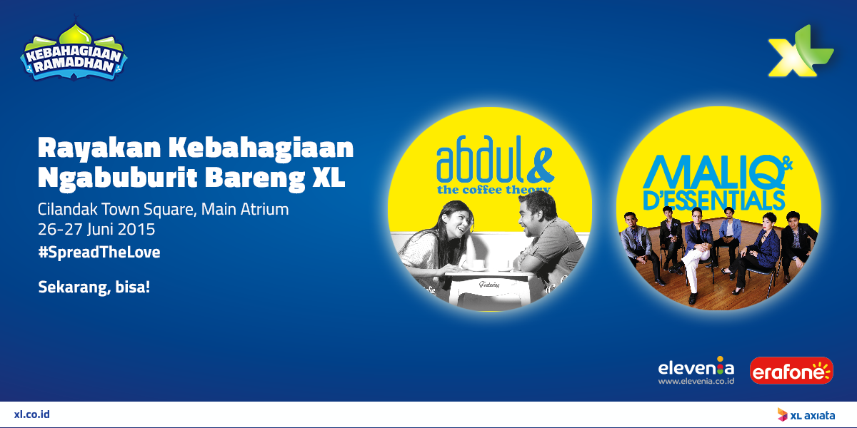 myXL's tweet photo. Yuk, dateng ke Cilandak Town Square hari ini buat ikutan ngabuburit bareng Rumah Silaturahim XL. #SpreadTheLove http://t.co/EWF3apKsis