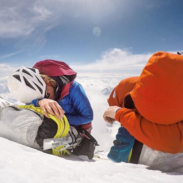 What climbing at 19000' looks like.