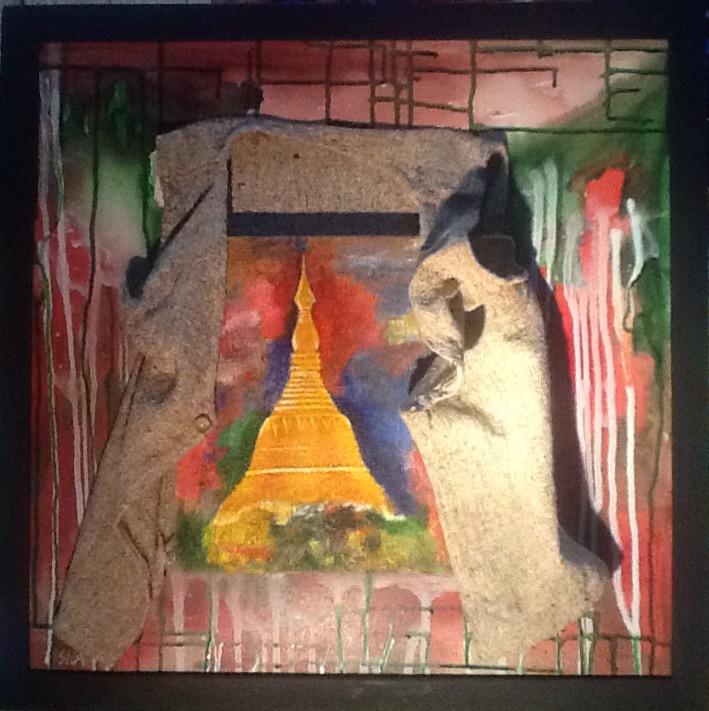 SNASoe's tweet photo. Artist :SNA
Titles :Inner voice 
Size :24"x24"
Medium:  Mixed medium http://t.co/7u5D9hMuvJ