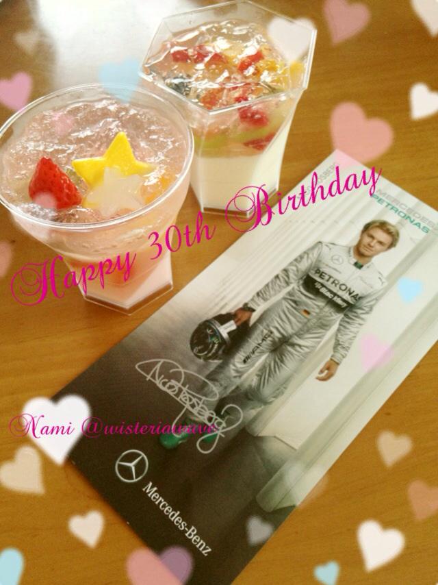   Happy birthday to ! With sweets... May you be a world champion!! 