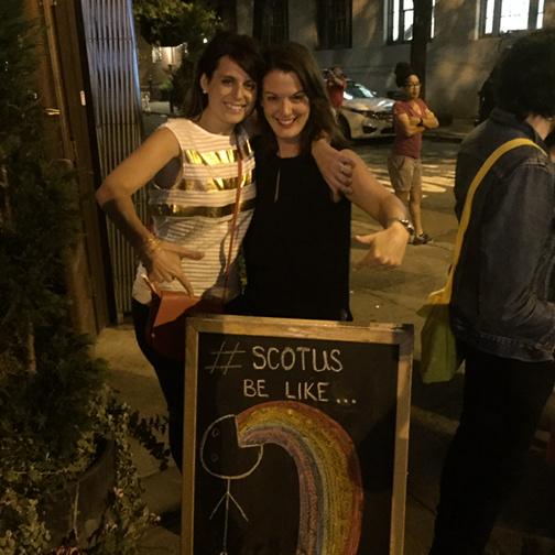 Spitting rainbows in NYC #scotus #lovewins #yesequality