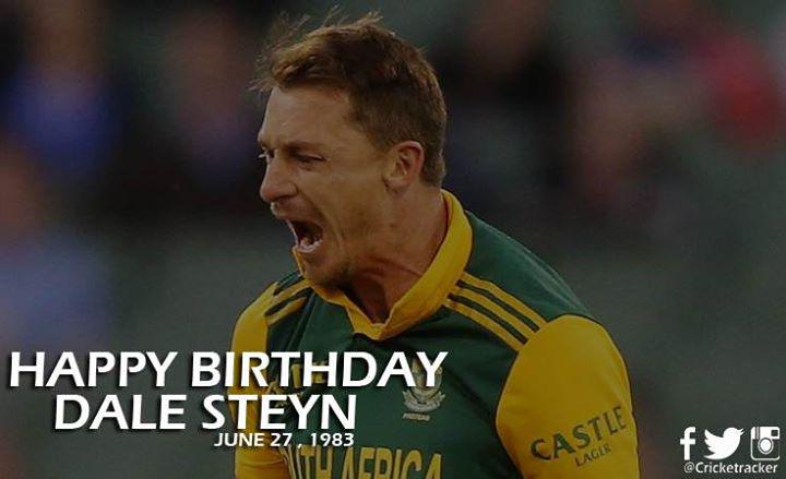 Happy Birthday \Dale Steyn\. He turns 32 today. 