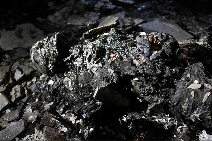 кости сгоревшего человека