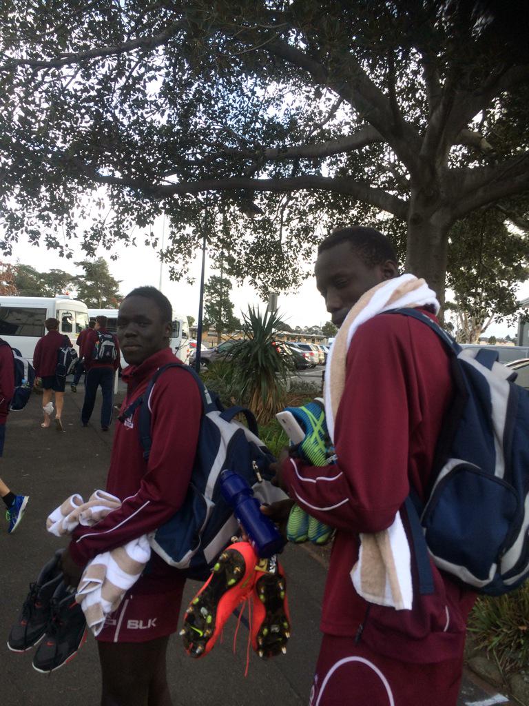 Jack_rolls3's tweet photo. Big boys rueben William and marbio Chol happy with the win over Tassie, 2 from 2 for Qld, #draftprospects #wizards http://t.co/KCw08dWCI3