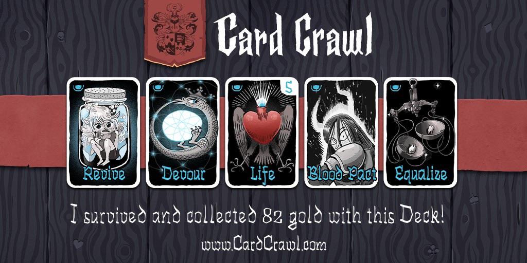 LighthouseJoe's tweet photo. I survived and collected 100 gold in @CardCrawl for iOS! http://t.co/XkL9wLTaim http://t.co/34lmGS9Pwa
