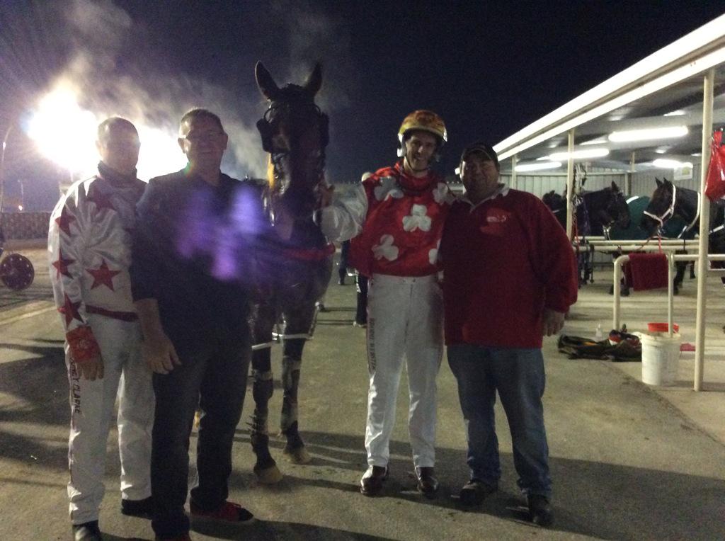 Congratulations to Brodie Webster on his 1st winning drive. With R.Clarke, D.Clarke, trainer W.Brodie &amp; WESTFIFTYFOUR