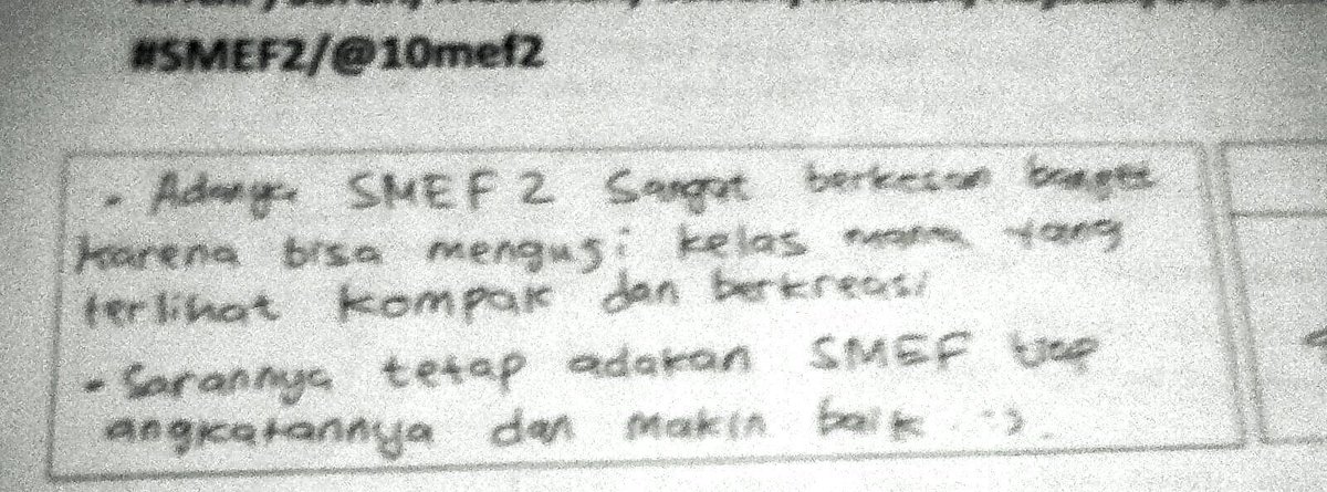 10mef2's tweet photo. #10 #comment #smef2 - Muthia Alya @muthiaayuhuu dari @MathScienceTiga ,, katanya, http://t.co/TKb6knjJ4e