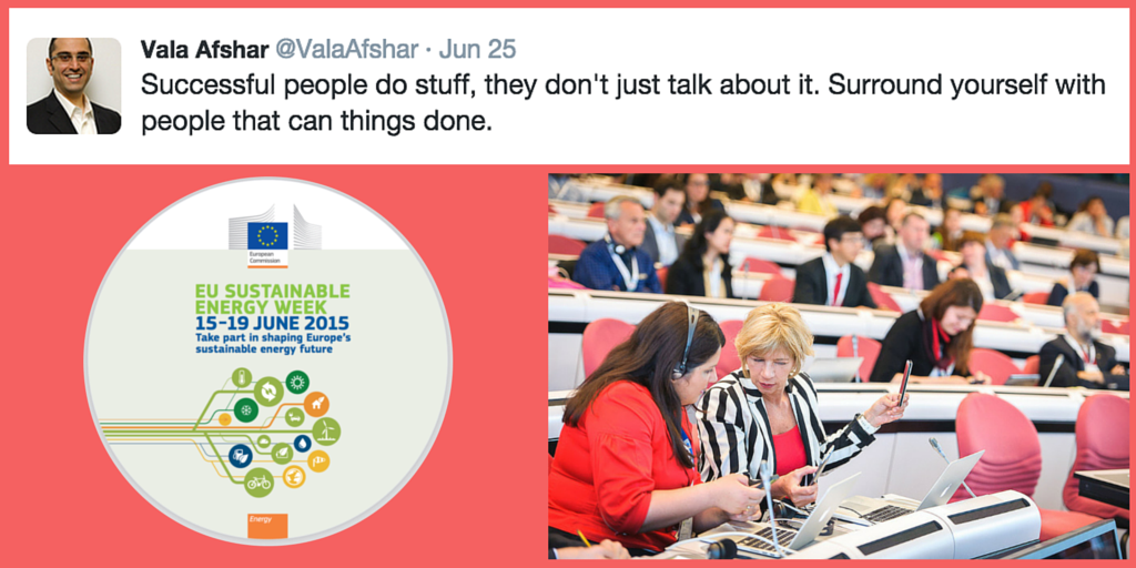 gazzema's tweet photo. That's why I stayed close to @paolavaneza #EUSEW15 She impressed me in many ways: multitasking, speed, flexibility... http://t.co/6gygRsB2MW