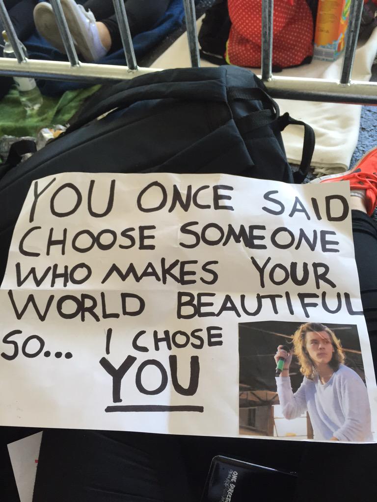 <a href="/Harry_Styles/">Harry Styles.</a> Harry look for this sign @ tonight's show :D !!!!!