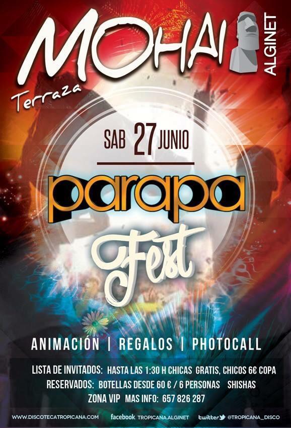 TROPICANA_disco's tweet photo. Esta noche no puedes faltar... #LocuraPARAPA en Terraza MOHAI!!
@PARAPAFest 
@TROPICANA_disco 
¿Te lo vas a perder? http://t.co/D4ZDy2kLIj