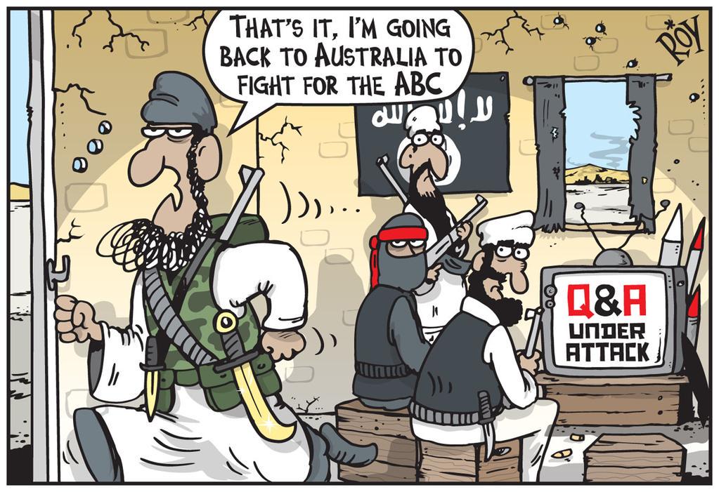 otiose94's tweet photo. #ABC #QandA staff resist 'initimidation' #ScottM #15387 http://t.co/N4lh23l60C #abcnews24 http://t.co/1d0spItrRq #auspol oㄥO