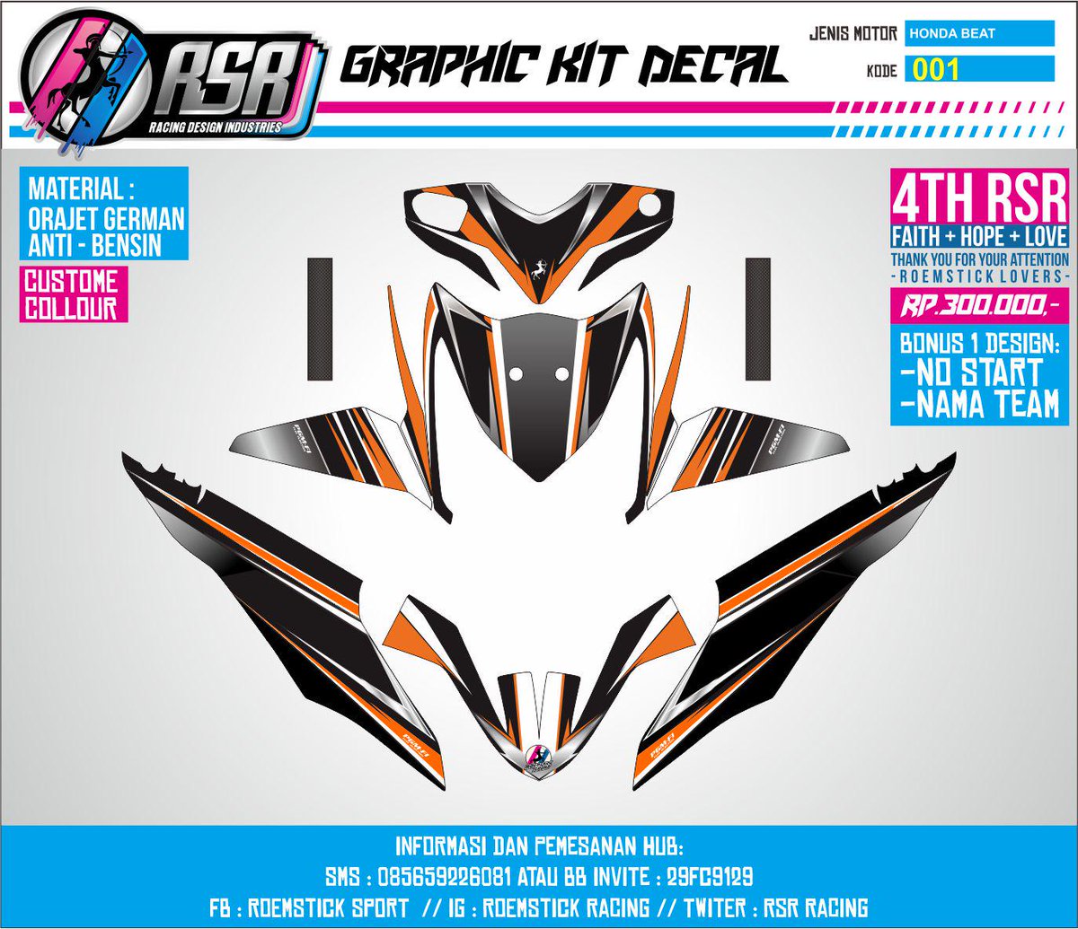 #striping motor design, hayo di order ..murmer ,cuma Rp.300 ribu, loe bisa dapetin bonus design no start &amp; nama team