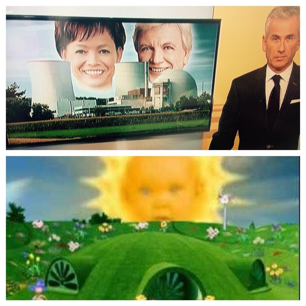 loiota's tweet photo. Winke winke überm AKW. Ich. Kann. Nicht. Aufhören. Zu. Lachen. #hessenschau #teletubbies #buffier http://t.co/uc5DfI5Itk