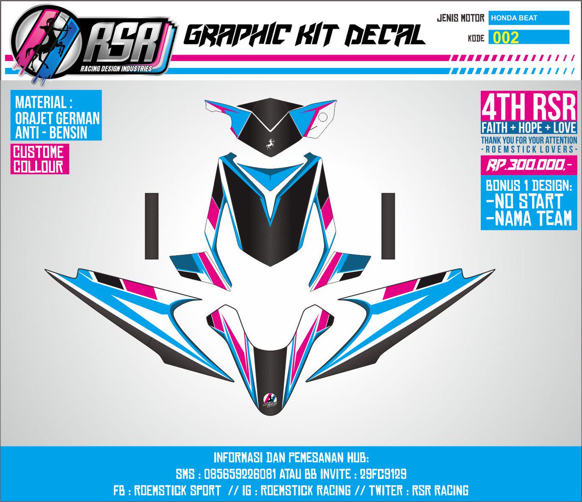 #striping motor design, hayo di order ..murmer ,cuma Rp.300 ribu, loe bisa dapetin bonus design no start &amp; nama team