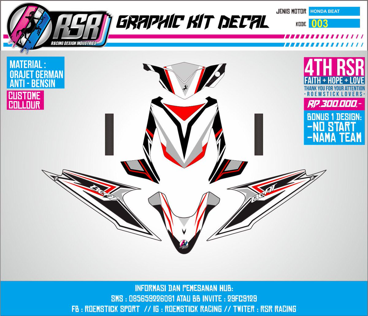 #striping motor design, hayo di order ..murmer ,cuma Rp.300 ribu, loe bisa dapetin bonus design no start &amp; nama team