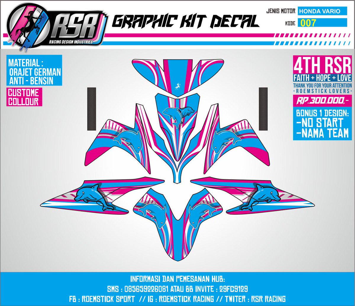 #striping motor design, hayo di order ..murmer ,cuma Rp.300 ribu, loe bisa dapetin bonus design no start &amp; nama team