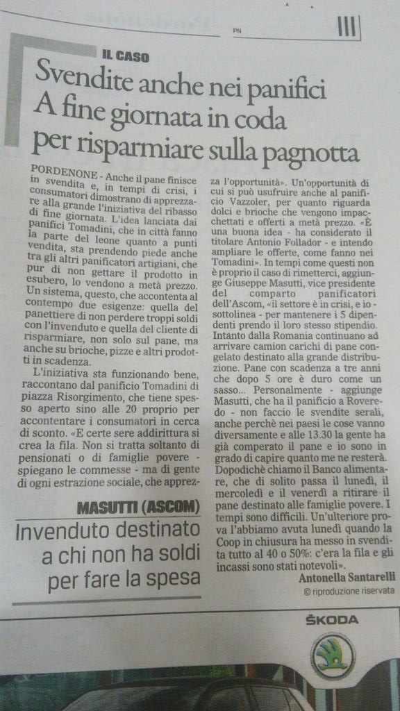Noninfluente's tweet photo. Intanto dalla Romania continuano ad arrivare camion carichi di pane congelato. #pordenone #pane #tomadini #metaprezzo http://t.co/N9HjRzcR5T