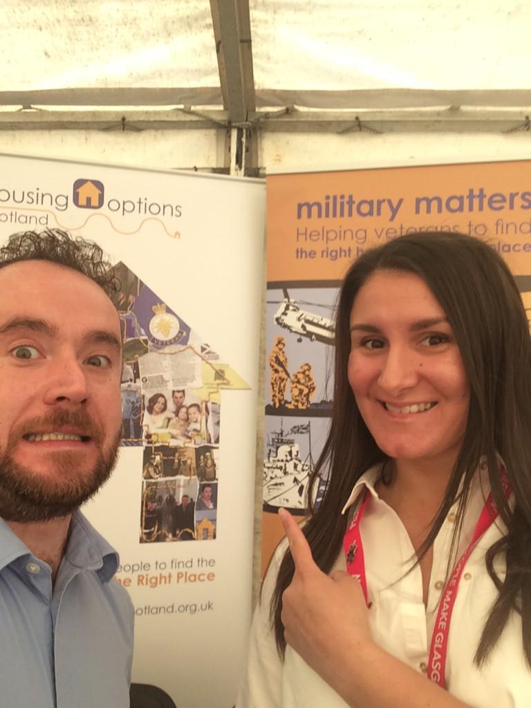 FraserHOS's tweet photo. We are ready to go at #AFD2015 next to our friends @GHelpingHeroes @CEOHousingOps @HousingOpsScot http://t.co/Ro4CCNgBXF