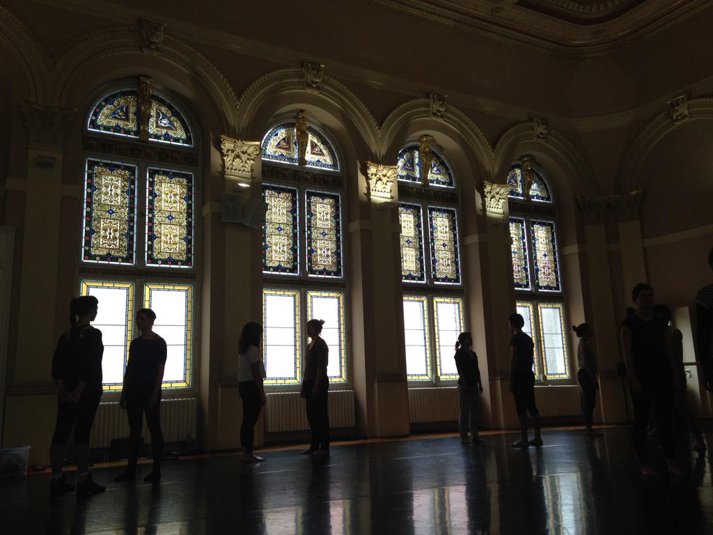 PQspacelab's tweet photo. I am SPAC-LESS Workshop happening now at the stunning dance hall at DAMU. #SpaceLab #PQ2015 http://t.co/LcptXs87YY