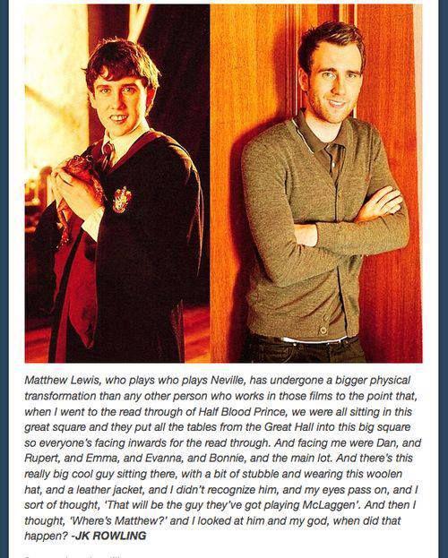  JK Rowling on Matthew Lewis. Happy Birthday boyfriend   