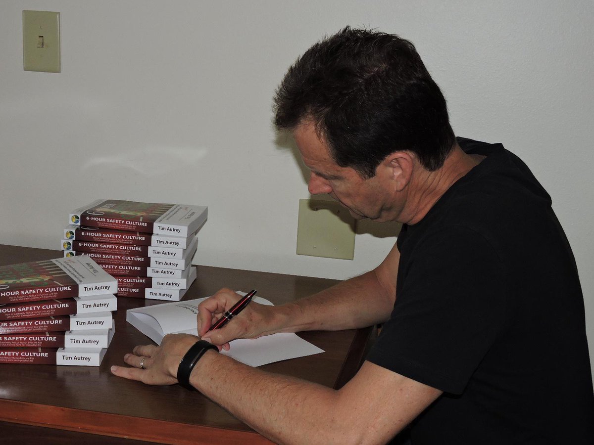 6hoursafety's tweet photo. Tim Autrey signing his new book: 6 Hour Safety Culture! http://t.co/stEMi4ctme http://t.co/w633txgSFI