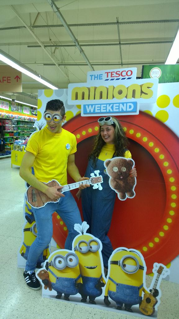 LevettNatalie's tweet photo. #minionday at Tesco Redruth @steviegosboy @BournTrisha @___MILLSY___ http://t.co/CmaAloizCq