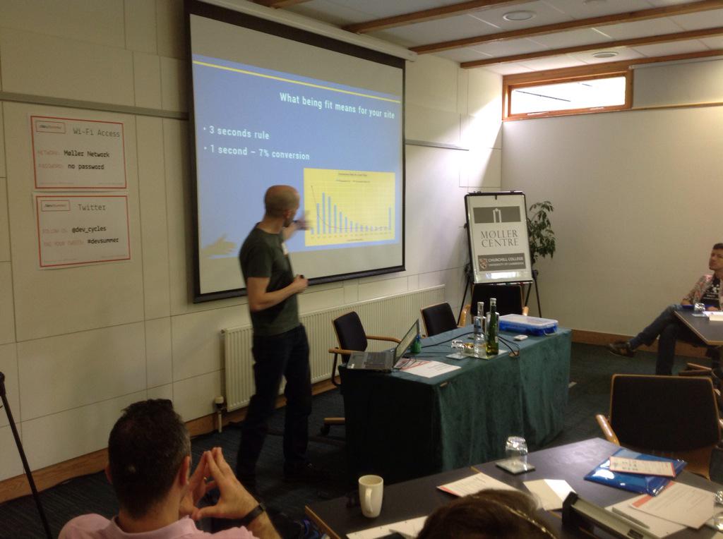 abcamtech's tweet photo. Sharing experiences of improving our website performance with the #devsummer crowd http://t.co/f49CrGi1Lm