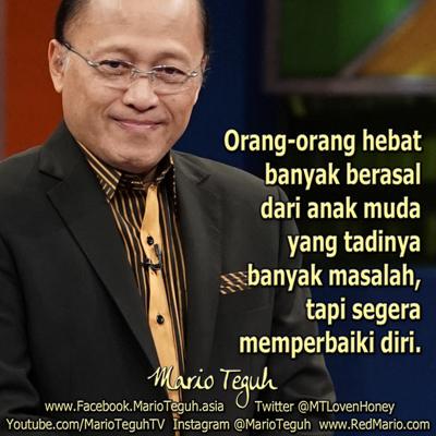 Bersabarlah. Masalah adalah undangan untuk menguatkan diri. Jangan menyerah. Upayakan lagi. MT