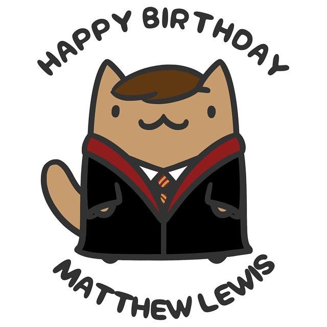 Happy Birthday, Matthew Lewis! Aka: Neville Longbottom I love how JK told him to put som 