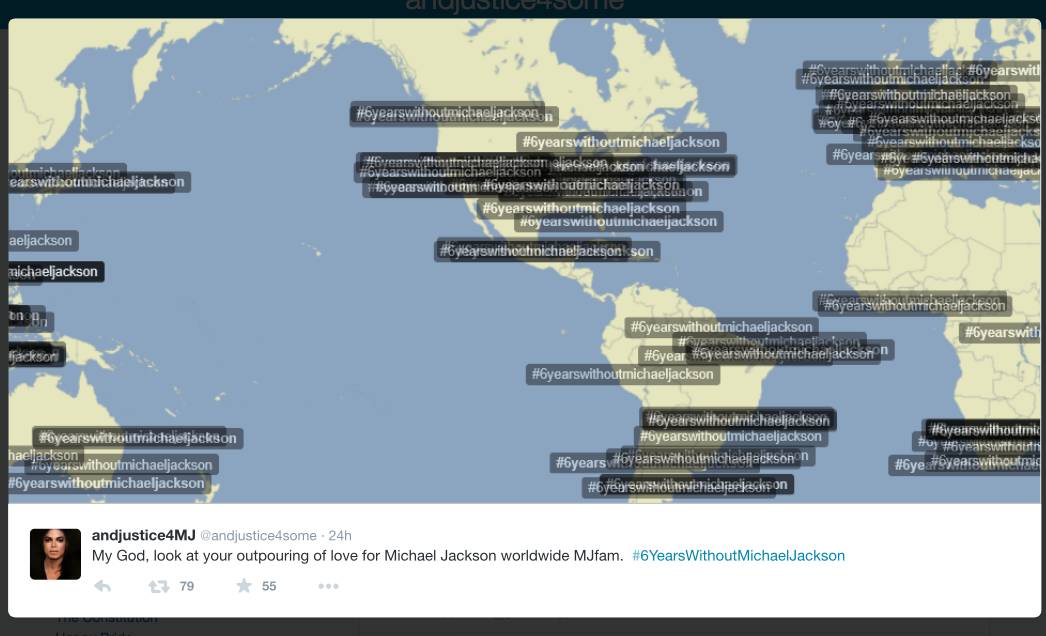 MJJJusticePrjct's tweet photo. Let's keep it trending MJGlobal Fam-In love for Michael - #6YearsWithoutMichaelJackson  We Are ALL in this together http://t.co/Mx7pg8LMKu