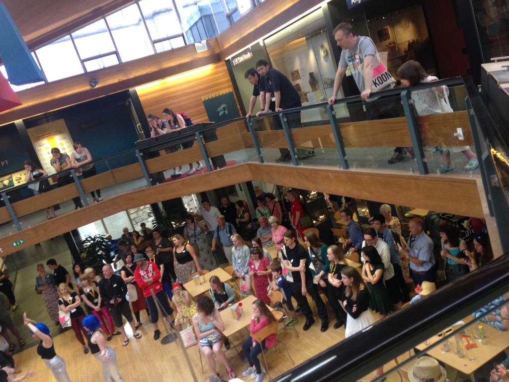 KoonsCollab's tweet photo. Our first fashion show/tour around @NorwichCastle was a success! @ARTISTROOMS @YN_AF #KoonsCollab http://t.co/KcfauupoNH